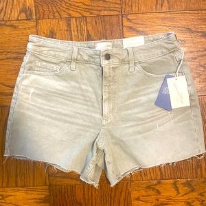 Light green jean shorts